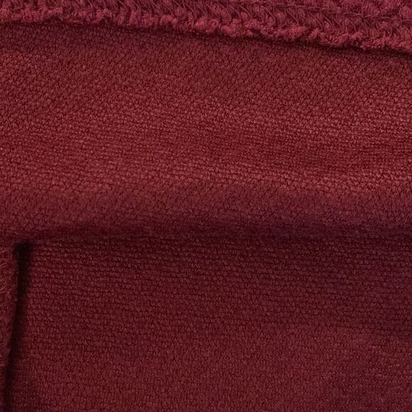 H&M maroon miniskirt with back zipper wide waistband unlined size small - Picture 7 of 10